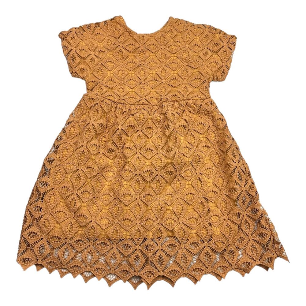 Zara Kids Casual Dress in Mustard Yellow